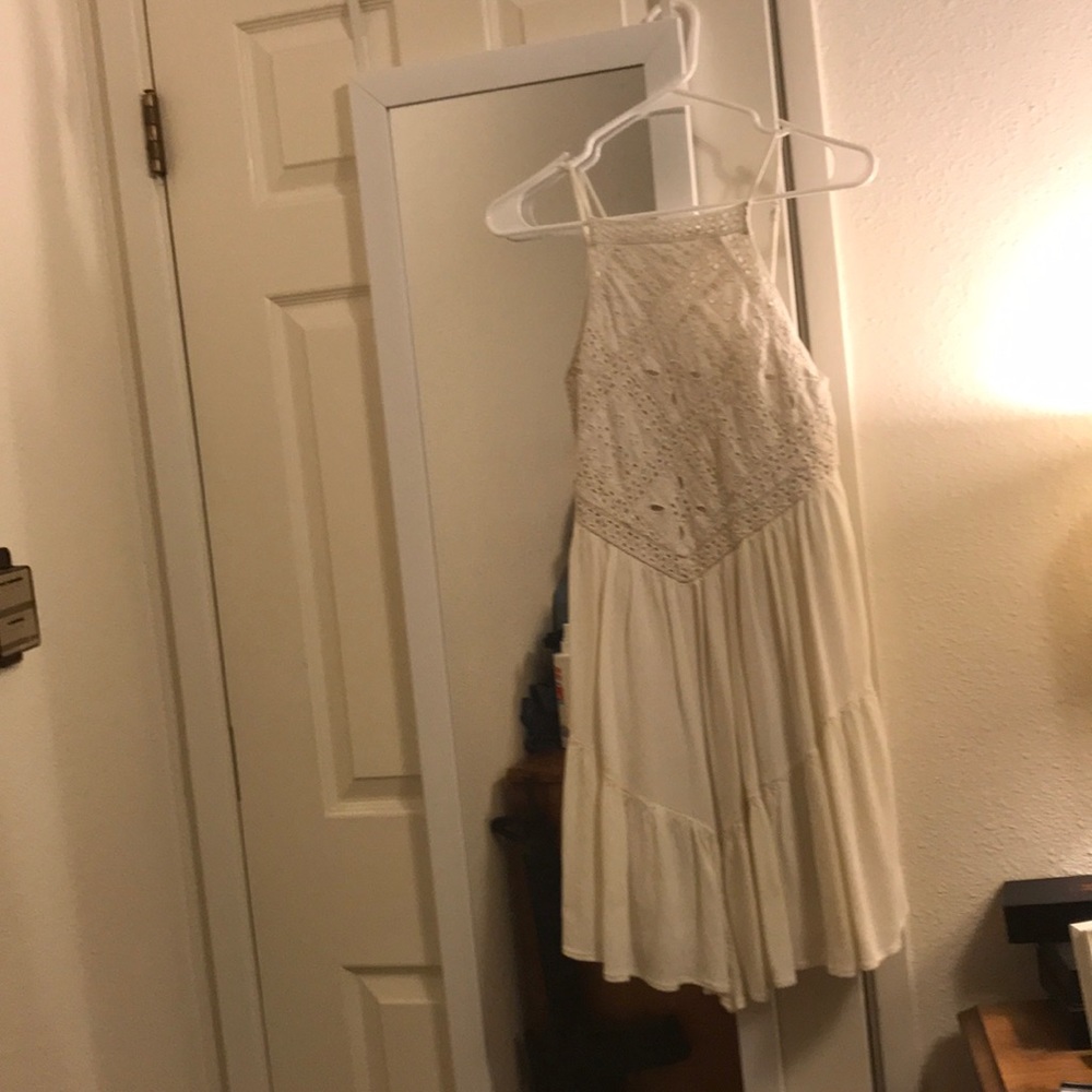 White dress.